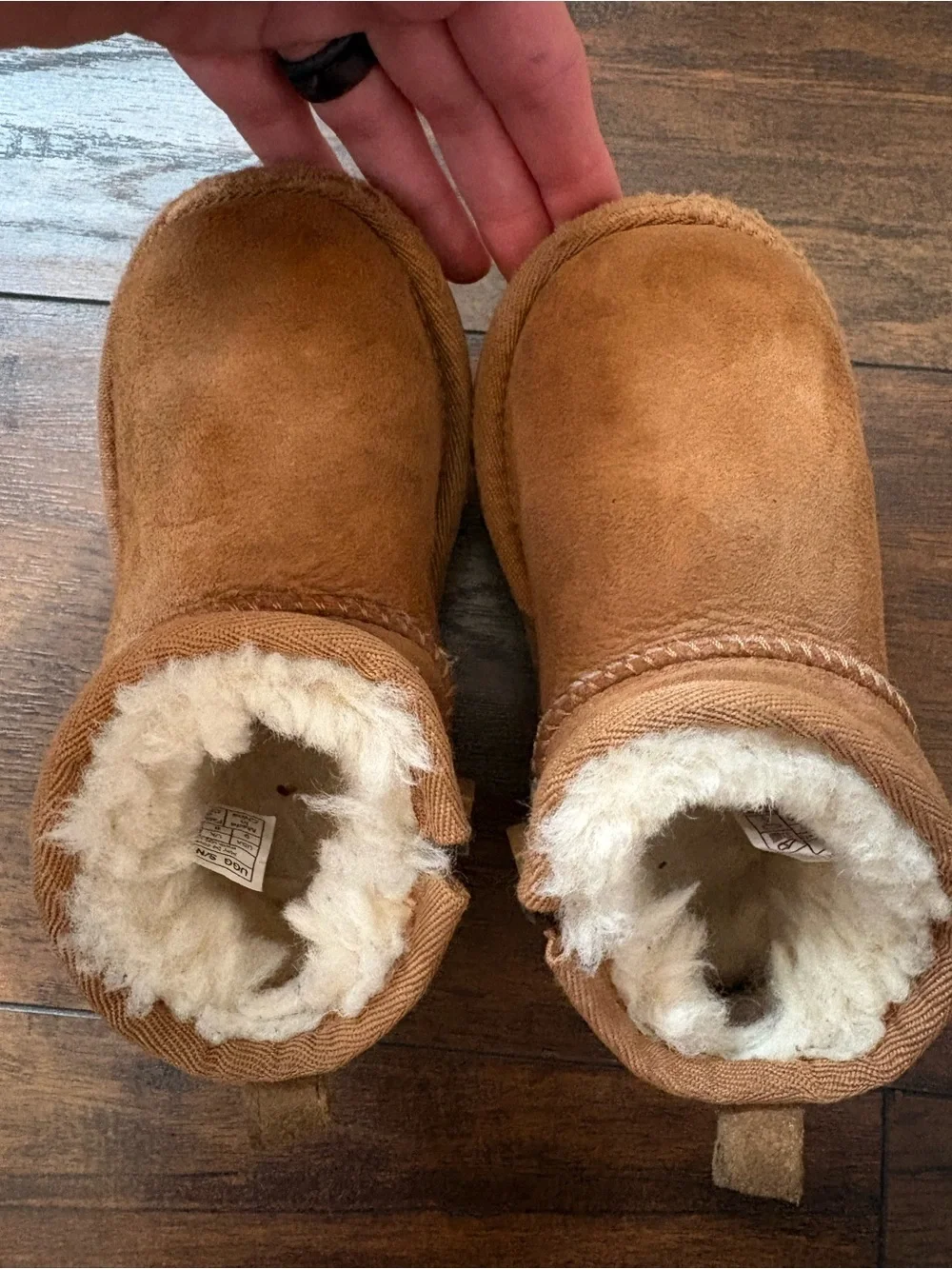 UGG Little Kids Chestnut Suede Zip Ankle Boot
